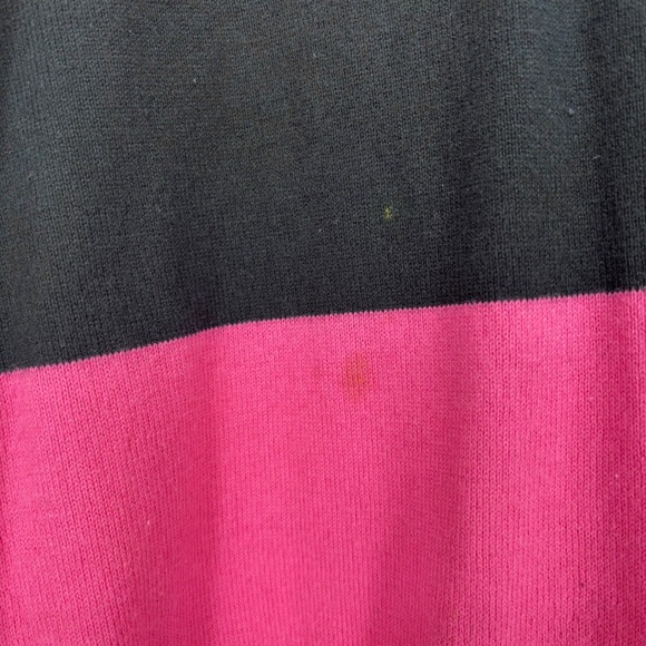 Vintage Abercrombie & Fitch Stripe Sweater Sz‎ L Pink Black Bow Back Y2K 2000s - Picture 6 of 8
